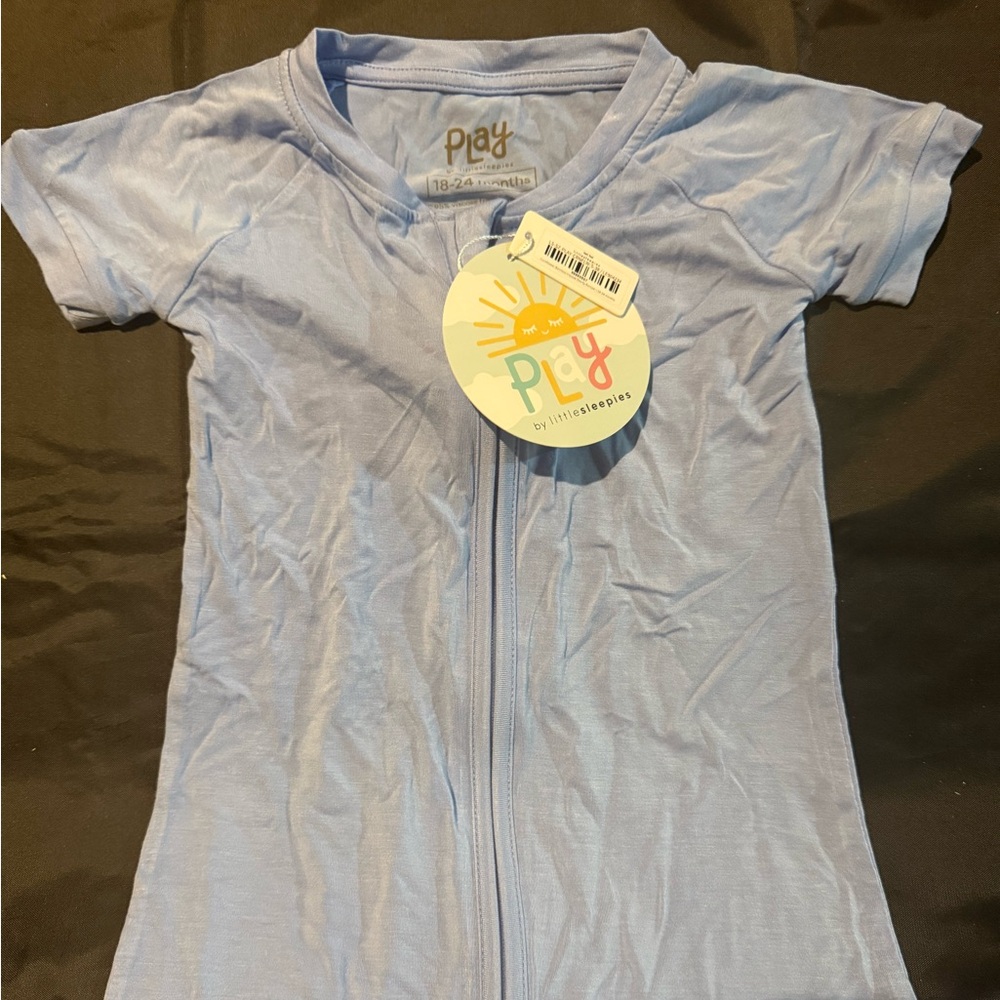 NWT- Little Sleepies Shorty- Cornflower